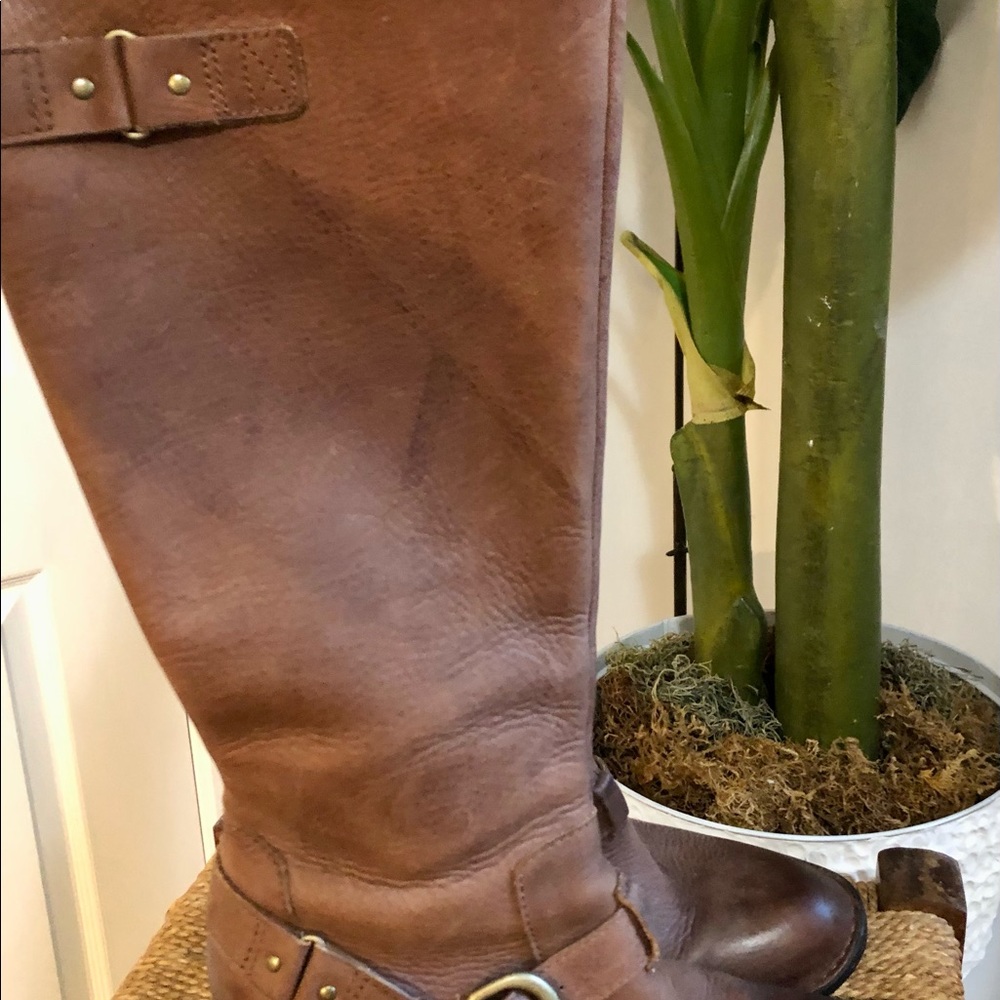 Born Brown Leather Boots - Excellent Shape sz 10 - Picture 6 of 9